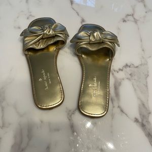 Kate Spade Bernadette gold leather sandals size 6